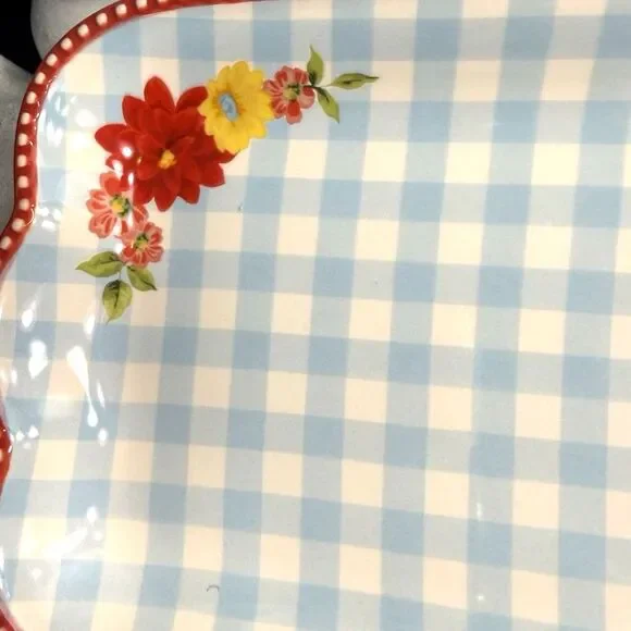 Pioneer Woman Sweet Rose Narrow Platter 14x7 Serving Tray - Picture 6 of 10